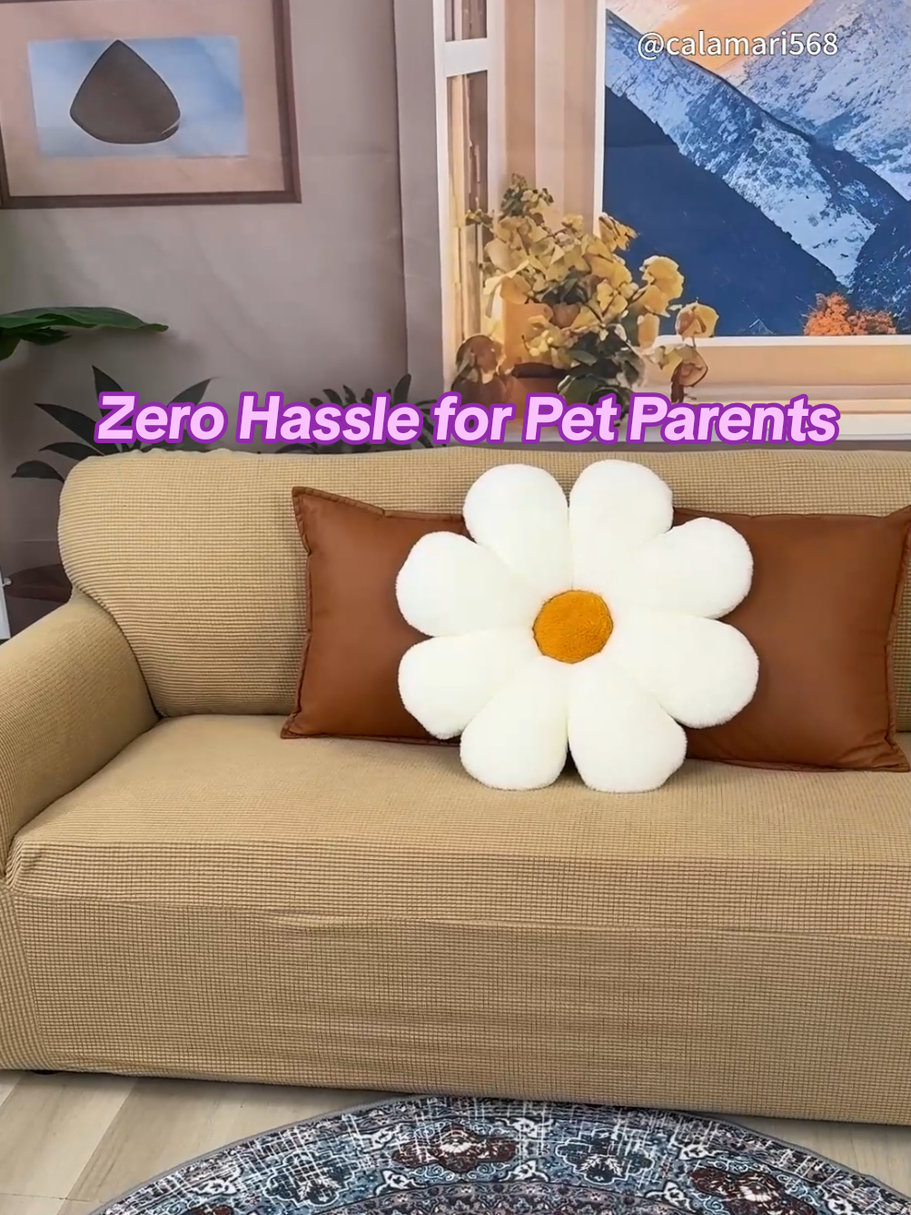 Tired of couch stains from messy kids and playful pets? #sofacover #couchcleaning #livingroomdecor #petfriendly #tiktokshopbacktoschool 