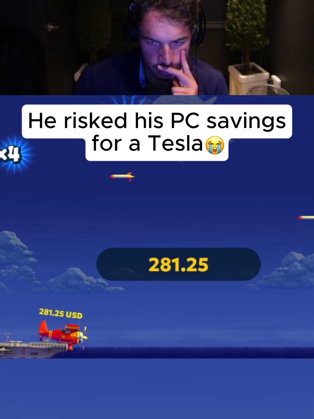 Not a tesla but still a W #planegame #aviamasters #rydurz #kickstreaming