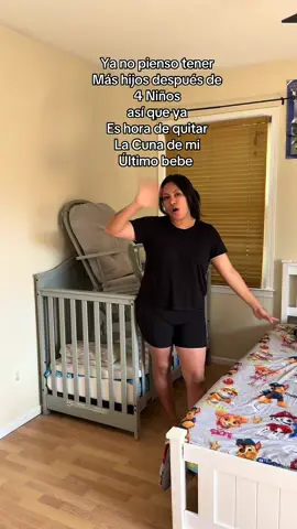 Ya no pienso tener más hijos después de 4 Niños así que ya es tiempo de desacernos de la Cuna de mi último bebe #nomorebabies #pregnant #momof4 #toddlersroom 