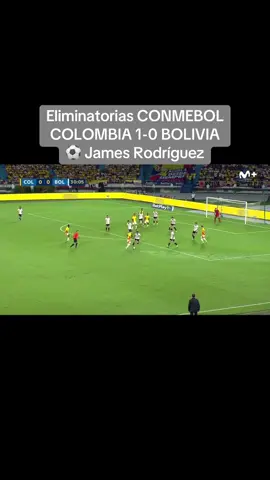 James Rodríguez anota el primero para su selección ante Bolivia. #parati #colombiavsbolivia #eliminatoriasconmebol2026 #jamesrodriguez #fyp 