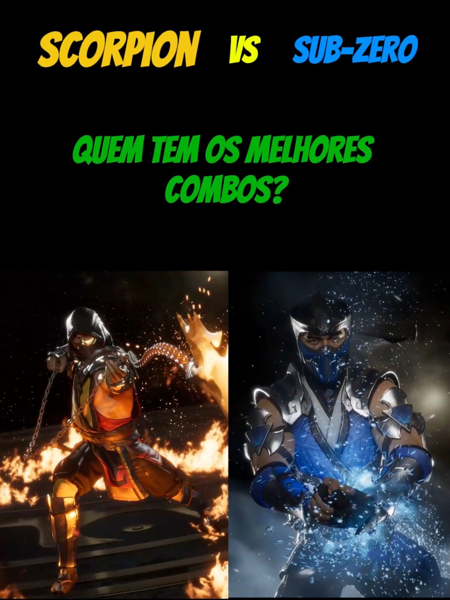 Scorpion Vs Sub-Zero, Quem Tem Os melhores Combos  #mk11 #mortalkombat11 #mk1 #mortalkombat #combos #scorpion #subzero