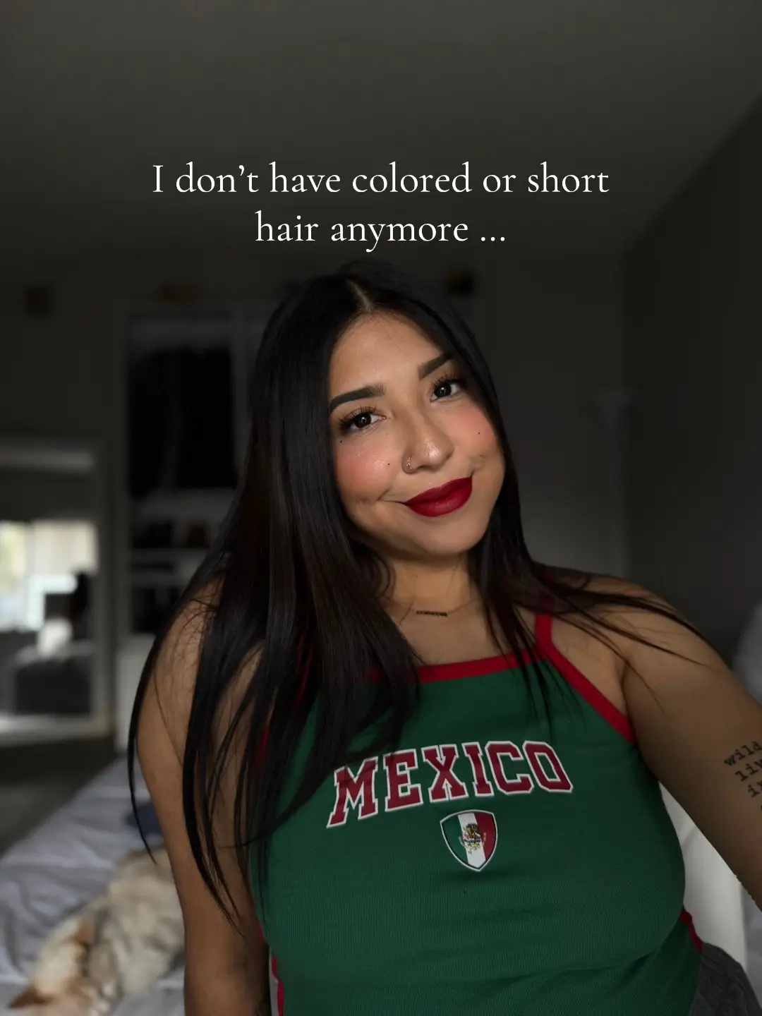 this color era was my FAV, ngl 😭🫶🏼 honestly I’ve been SO tempted to go back to colored hair & maybe just maybe short again … but it’s taken me 2 1/2 years to get it to the length it’s at right now .. someone convince me NOT to 😭 maybe add color? idk? but I’ve been wanting to try something new. possibly go back to the green front pieces, or go full on cowboy copper..? — I’ve done purple, blue, green, red (all by myself) & blonde. 
