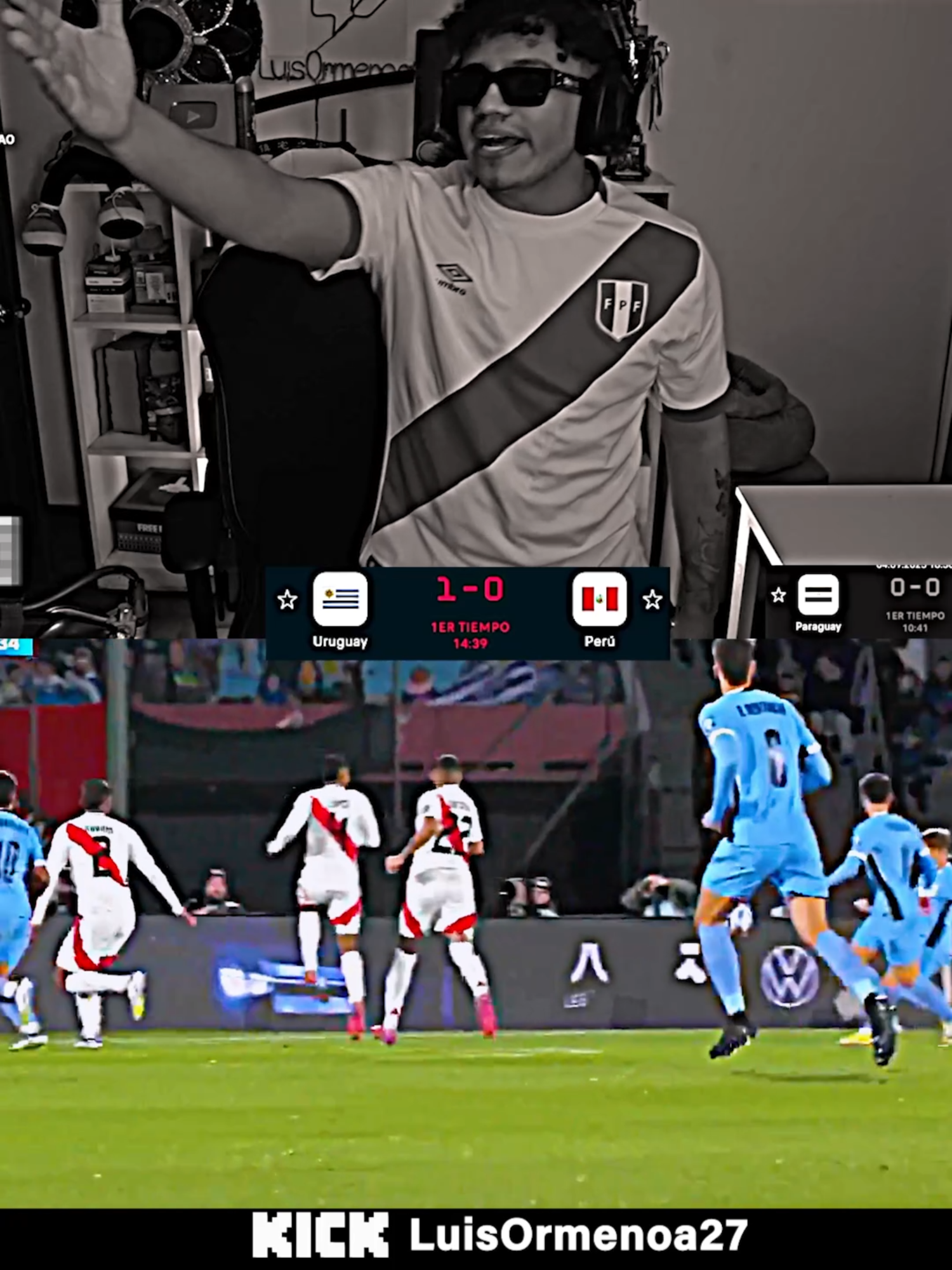 Su mufa está fuerte 💀 solo pasó 1 minuto XD #Futbol #Perú #Uruguay #Eliminatorias #Mundial #fijas #LuisOrmeño #futbolperuano #kick #peru🇵🇪 #parati #fyp