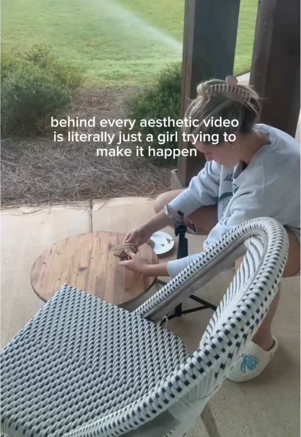 Behind every effortless aesthetic video is me… sweating, squatting, and bargaining with my tripod🫠🫠 #B#BehindTheAestheticC#ContentCreatorLifeB#BTSofContentM#MakingItHappenRelatable