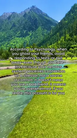 Sometimes pulling away isn’t about not caring — it’s about your nervous system needing rest. 🧠💛  You’re not a bad friend, you’re just overwhelmed. Healing starts with understanding yourself.  #MentalHealth #nervoussystem #HealingJourney