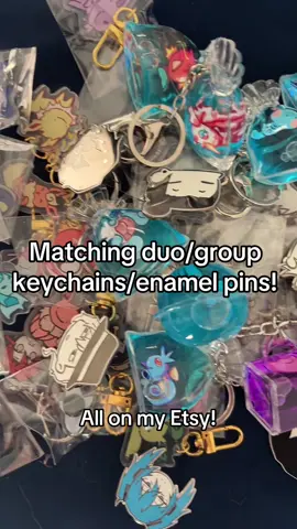 Want some matching keychains?  #keychain #pokemon #anime #jjk #onepiece 