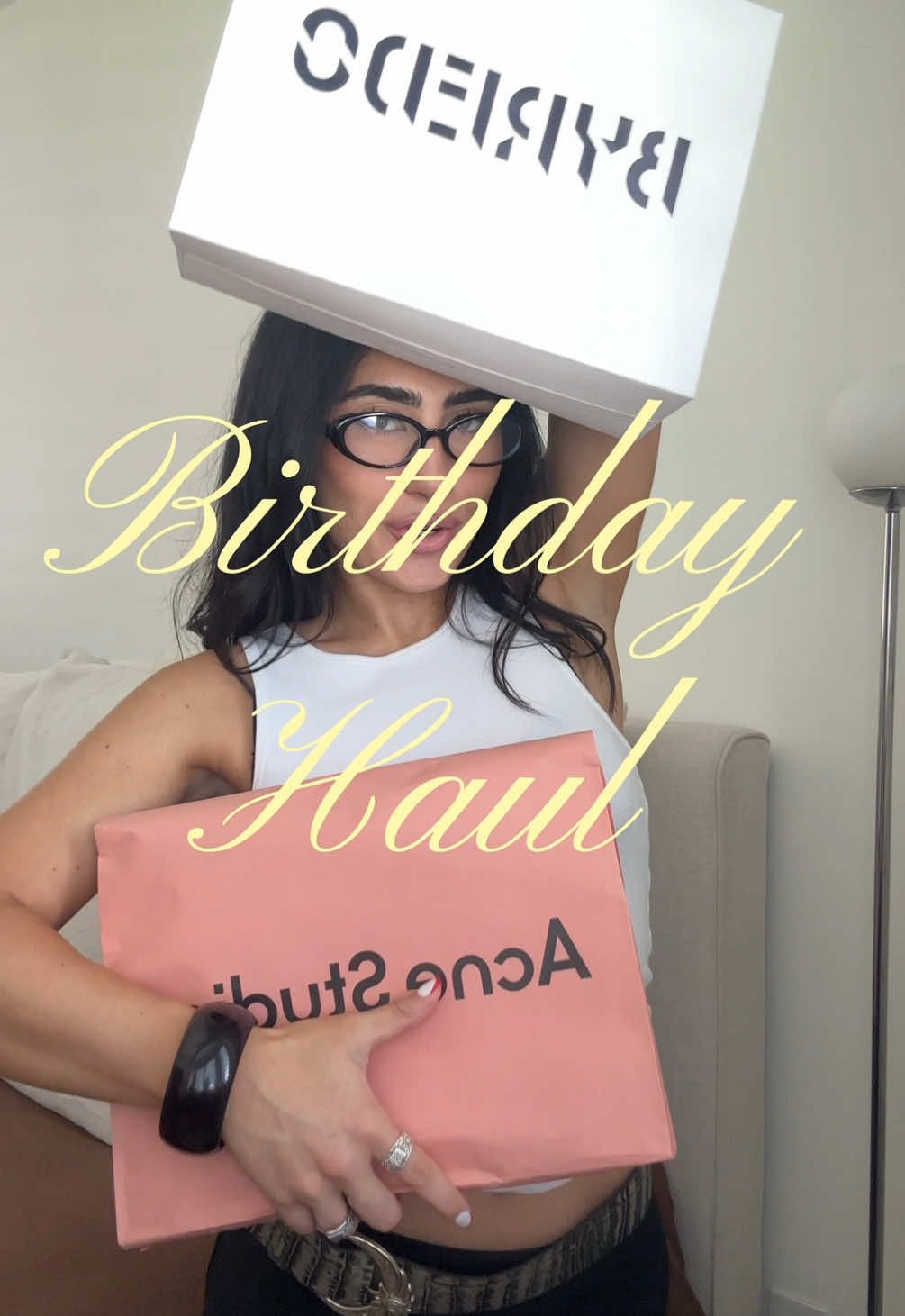 super late bday haul🧁💌 #haul #birthdayhaul @Oner Active @BYREDO @AMYSHEHAB @acnestudiosofficial @Glossier 
