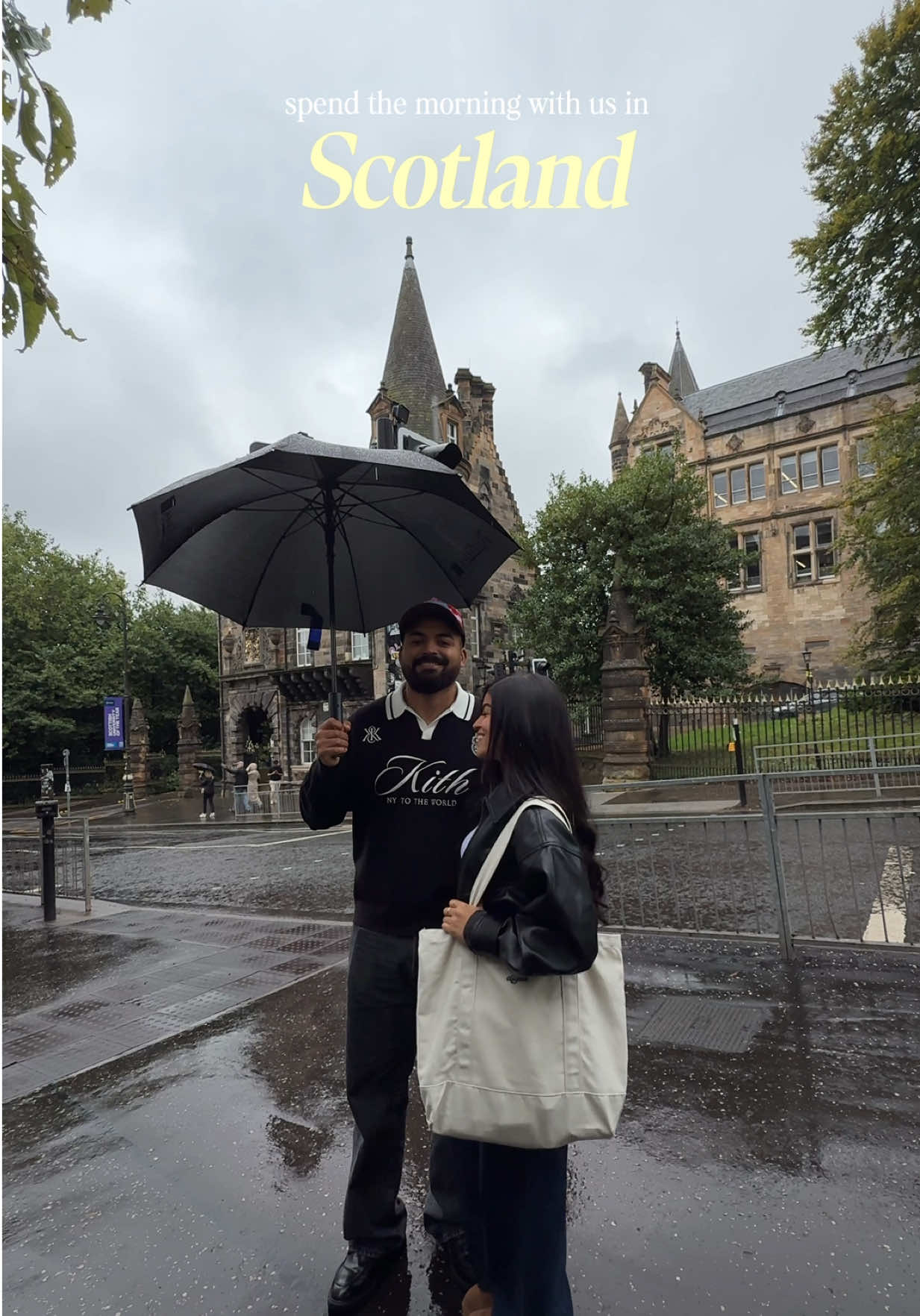 spend a morning with us in Scotland 🏴󠁧󠁢󠁳󠁣󠁴󠁿 ☁️🍂🍁 so blessed to be here with the loml, it’s giving me all the fall vibes i needed!! best morning ever!!! 🤍🥲