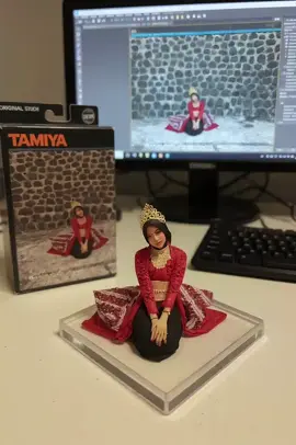 #CapCut ikutan ahh🙏🏽😀#fyp #lmarena #Al#ngikuttrend   create a 1/18 scale commercialized figurine of the car in the picture, in a realistic style, in a real environment. The figurine is placed on a computer desk. The figurine has a transparent acrylic base, with no text on the base. The content on the computer screen is the ZBrush modeling process of the figure. Next to the computer screen is a TAMIYA style toy packaging box printed with the original artwork.