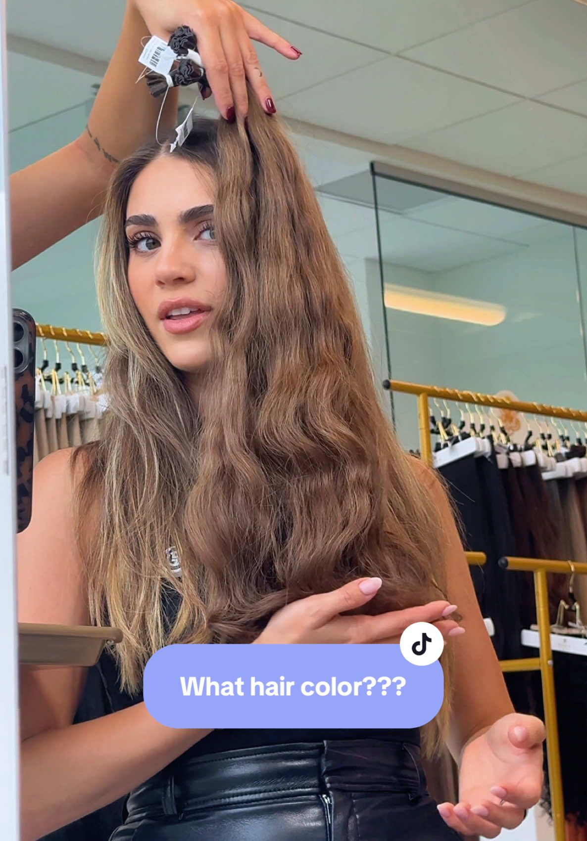 had so much fun at @R Hair Extensions in Miami picking out my color before my annual big hair appointment. What do you think?! #hairfilter #hairextensions #haircolor #whatsuitsme #colortheory 
