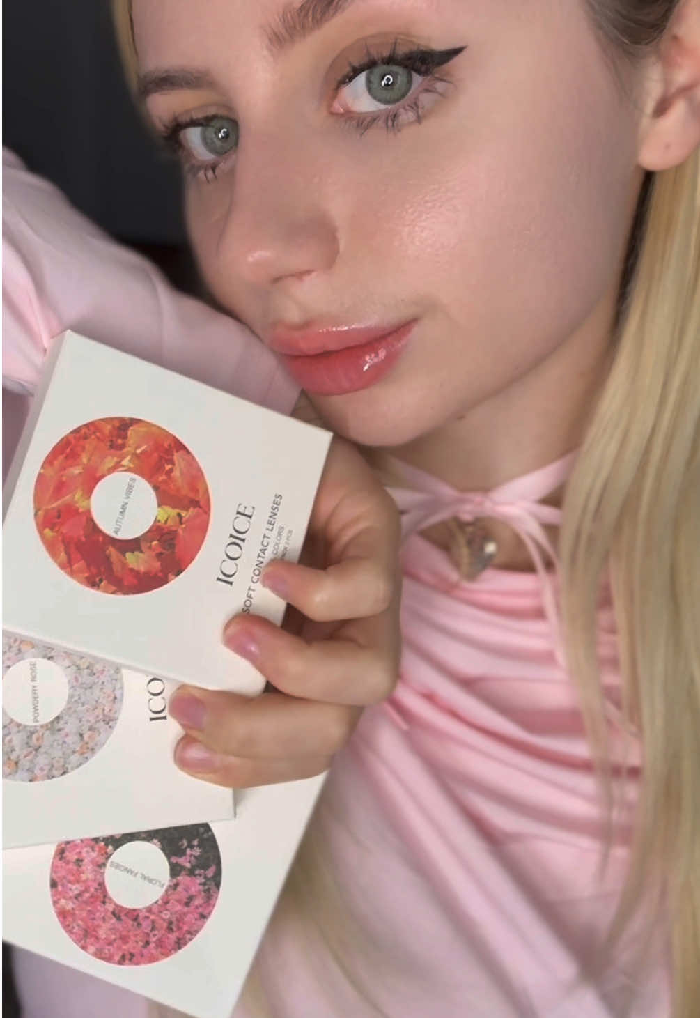 ICOICE Contact Lenses — comfy, tech-smart, and eco-kind. 🌱👀✨  Use my discount code: luna4 💕  ICOICE Meta Blue  ICOICE Vika Green  ICOICE DNA Taylor Green Gray @ICOICE #icoice #icoicecontacts #icoicelenses #beauty #cosplayer 