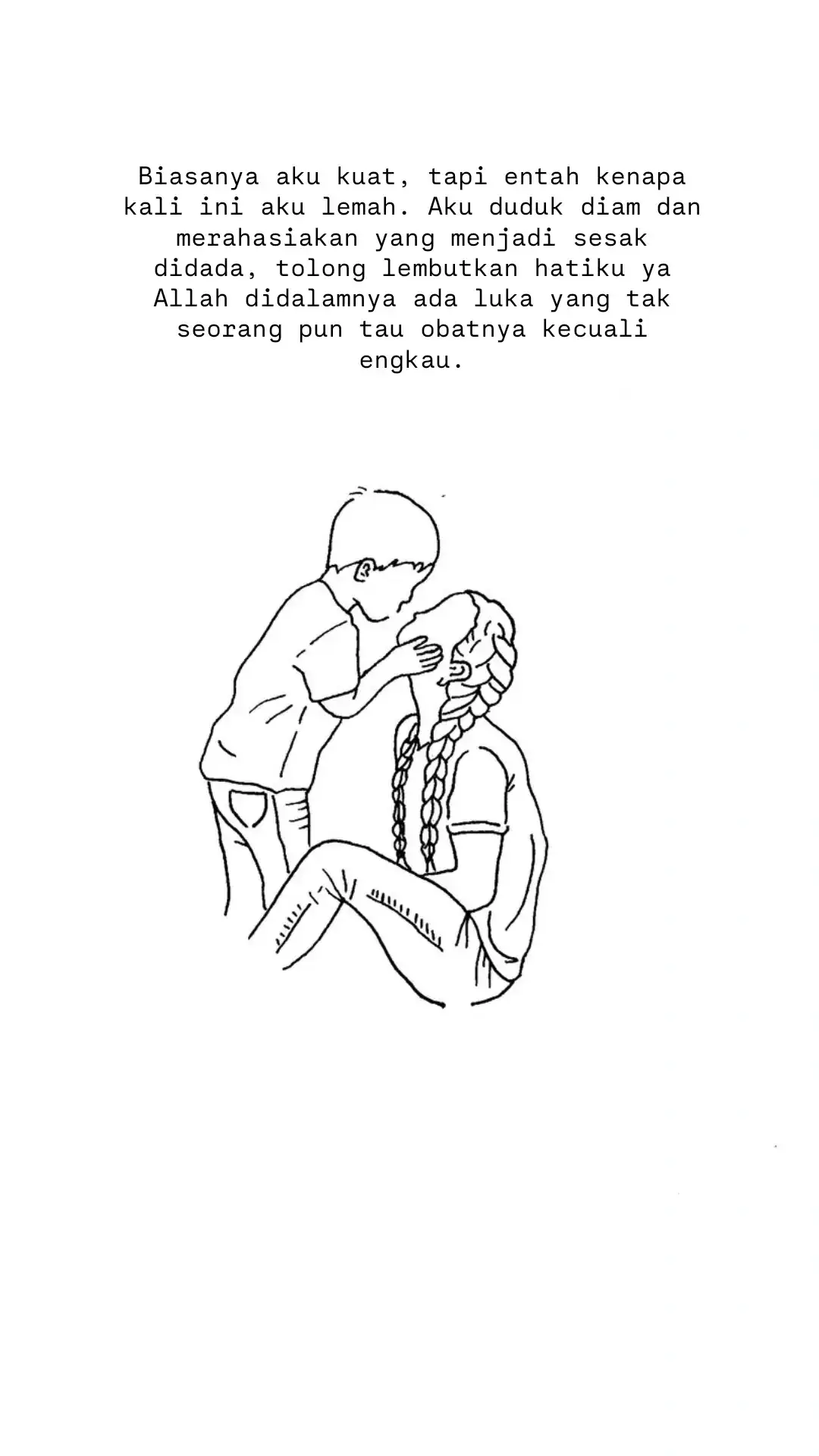 jadi ibu tidak boleh lemah tapi kali ini aku tidak kuat
