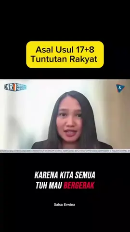 Evolusi Tuntutan: 12 Jadi 17+8, Siapa yang Terlibat? #salsa #pemerintah #indonesia🇮🇩 #perubahan #masukberanda 