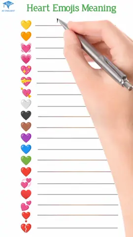 Heart Emojis Meaning #foryou #unfreezemyacount #viral #LearnOnTikTok #fyp 