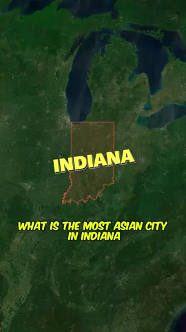 Most Asian cities in Indiana #fyp #us #indiana