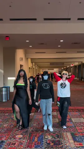 as someone who started cosplaying homestuck in 2014 i cannot tell you how crazy it was to see true undeniable evidence  at san japan that it is BACK baby!!! call me cringe idc i am going to ride this wave of nostalgia and have so much fun #yolo  @ary/aj @Hermes’ suspicious tits @bethany @wallisbrown  . #sanjapan #homestuck #homestuckcosplay #davestrider #davestridercosplay #jadeharley #jadeharleycosplay #karkatvantas #karkatvantascosplay #terezipyrope #terezipyropecosplay #namionepiece #namicosplay 