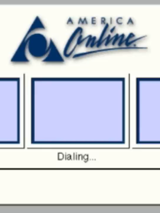 Dialing up AOL #AOL #AmericaOnline #90s #Dialup #Internet