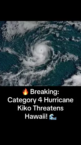 🔥 Breaking: Category 4 Hurricane Kiko Threatens Hawaii! 🌊 Hurricane Kiko has rapidly intensified to a Category 4 storm with winds near 145 mph. Moving west at 9 mph, it’s about 1,500 miles east of Hawaii. While not yet under a warning, the Big Island could see impacts by Tuesday, Sept 9, including high surf, gusty winds up to 70 mph, and heavy rain with flash flooding. Residents are urged to stay updated with the National Weather Service and local authorities, secure outdoor items, and review emergency plans. 👇 Stay informed and join the conversation! 💬 Drop your thoughts in the comments ❤️ Like | 🔁 Share | ➕ Follow for more #DailyWorldNews26 #BreakingNews #StayInformed #NewsYouCanTrust #HurricaneKiko                Date: September 4, 2025