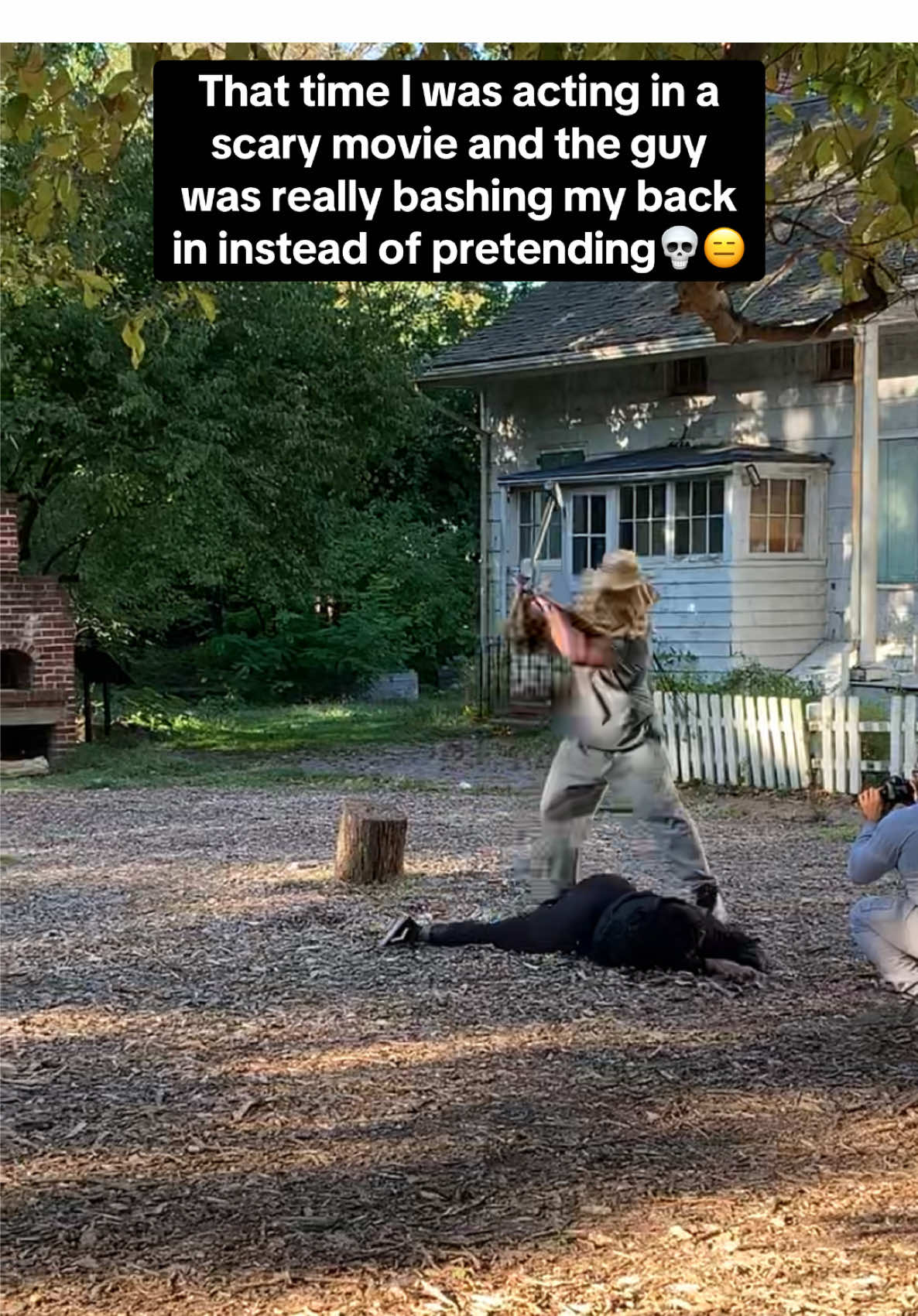 They had to really tell him to stop cuz he was doing too much🫣🤯#acting #scarymovie #fyp #trending #halloween 
