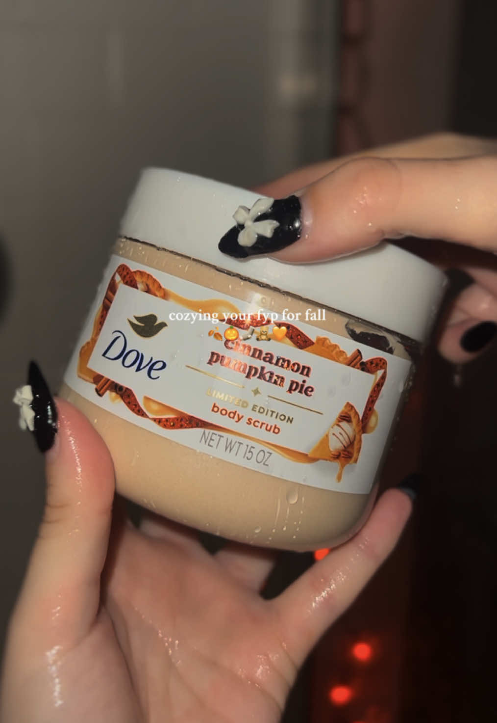 Getting your fyp ready for spooky season! 🍂👻✨ - - - #spookyseason #fall #fallaesthetic #showertok #halloweenishere @Dove Beauty & Personal Care   #halloween  #fallhaul #fallgirl #fyp #trending #foryou #autumnaesthetics #autumn #fallseason #pumpkin #pumpkinspice #fallroomdecor #showerroutine #treehut #dove #cozy #cozytok #grwm #shower #fallscents #howtosmellgood #treehutscrubs #cozyscents #fallshowerroutine #falltok #halloweenroomdecor