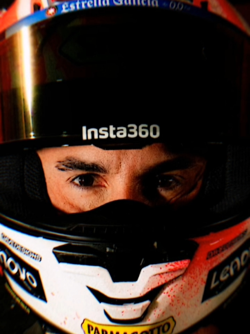 HELMET SPECIAL LIVERY IN CATALONIA#fyp #marcmarquez 