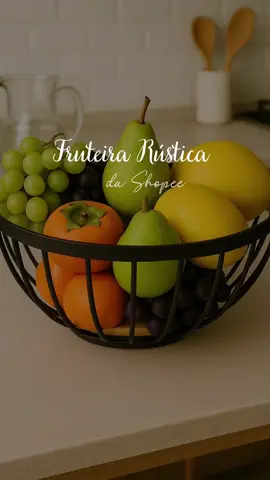 Fruteira de Mesa Rustica de Ferro e Bambu para Café da Manhã Multiuso de Metal Preto! #fruteira #casa #mesa #multiuso #utensilios  Gostou? 😍 Comente “Eu quero” e te envio o link! 