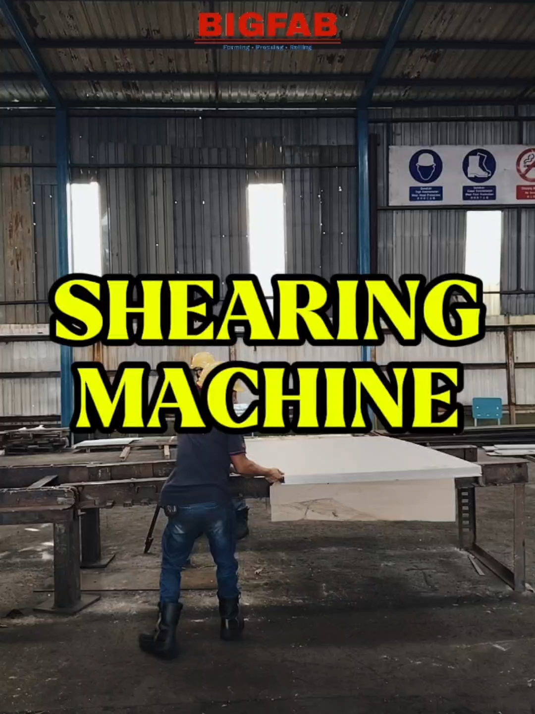 How Shearing Machine Works? #fyppppppppppppppppppppppp #fabrication #fypageシ #metalwork #forming #shearing #shearingmachine