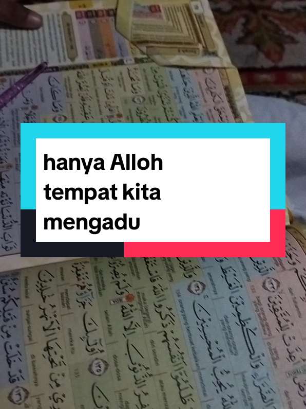 Alloh adalah satu2 nya penenang jiwa pengobat hat yg trrluka adukanlah semua masalh mu karena dia sebaik baik pendengar.sebaik baik penyembuh duka lara.