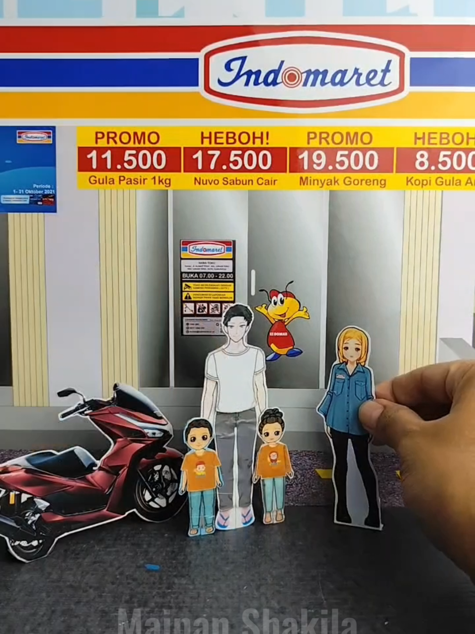 kasirnya mana? #mainanshakila #shakilamedia #paperdoll #rakaraya 