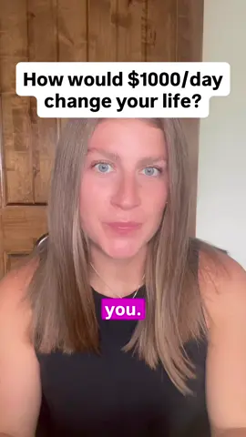 How would $1000/day change your life?  If you’re ready to change the trajectory of your life for good… Comment “LEARN” and I’ll send you a free video that will teach you exactly how to do it!  Make sure you’re following me so you can receive the message!  #sidehustle #entrepreneur #makingmoneyfromhome #womeninbusiness #earnmoneyfromhome
