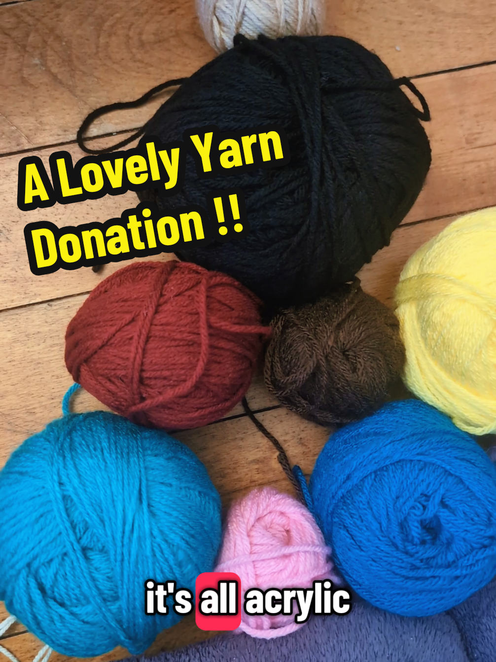 thank you so much again to @Sky | Knitting and Faith for this super thoughtful yarn donation 😻💕!! u source all my manmade fibers secondhand and these packages help so much to keep my business eco-friendly! I've already used the packaging itself to wrap up another order (: 🩷 #yarntok #secondhand #yarn #crochet #crochettok 