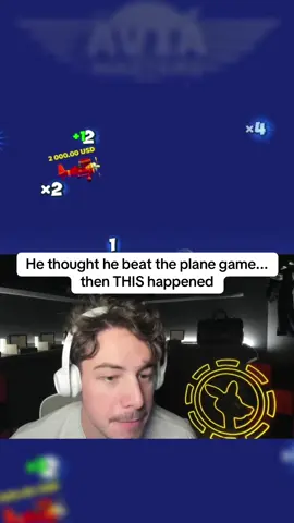 He thought he beat the plane game... then THIS happened #aviamasters #kickstreaming #planegame 
