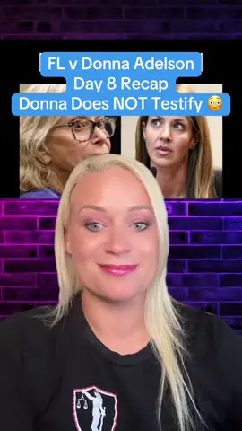 FL v Donna Adelson. Day 8 recap. Donna chooses NOT to testify. And with that the defense rests & state has no rebuttal witnesses. Closing Statements coming up! #Court #DonnaAdelson #CriminalDefenseLawyer #TrueCrime #Trial