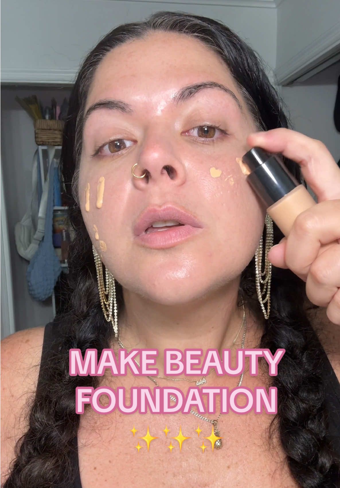 Get the perfect blend with @Shop MAKE Beauty glass skin bundle 😍 #makebeauty #foundation #foundationreview #foundationroutine #glassskin 