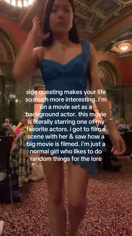 catch me in the background of a big movie soon😛😛 side quest maxxing #sidequest #movieset #backgroundactor #bucketlist #sidequests 