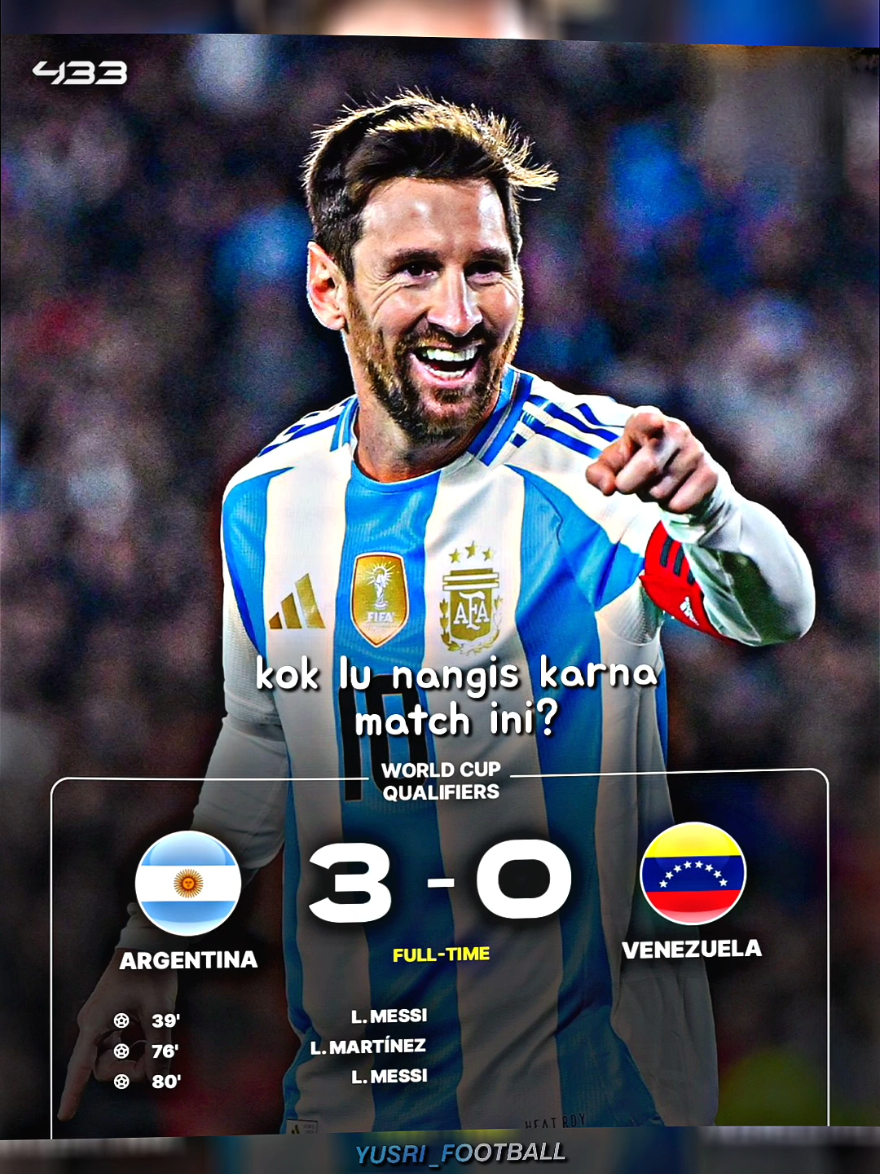 Argentina vs Venezuela (3-0), match terakhir messi di kandang Argentina Wak 🥲#football #argentina #messi #fyp #fyppppppppppppppppppppppp 