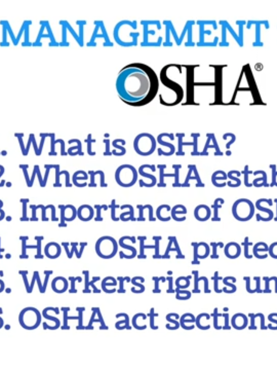 OSHA 30 HOUR  #osha #whatisosha #oshajob #osha30 