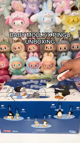BABY MOLLY x PINGU ASMR unboxing!! 🐧🩵 🛒 Available on rktmart.com (link in bio!) #babymolly #pingu #labubu #popmart #asmr