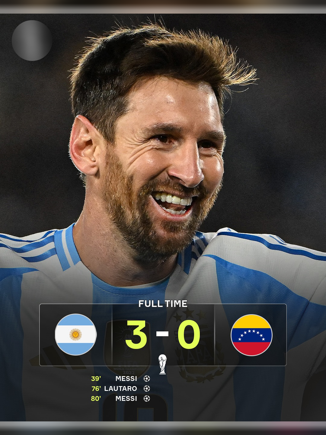FT : ARGENTINA 3-0 Venezuela | Ini adalah pertandingan terakhir Goat Messi Bersama Timnas Argentina 💔🥺 #messi #goat #argentina #fifa #football