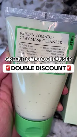 Grab this bestselling Green Tomato Cleanser by Fully Skincare on a massive savings right now!  #fullyskincare   #TikTokShopCreatorPicks   #TikTokShopRestock #falldealsforyou #TikTokShopBlackFriday #TikTokShopCyberMonday 