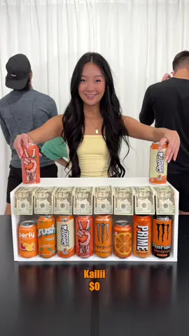 Double Guess Orange Drink Money Match! Who will make the most money?! 🤔 IB: @Klem Family #family #game #challenge 