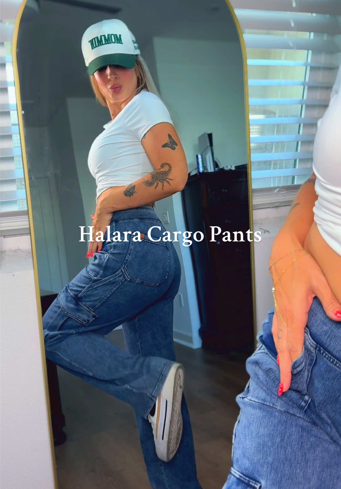 I’m 5’5 and wearing size small 🫶🏼@Halara_official #halara #halarapants #cargopants #fallfashion #halaraeveryday 