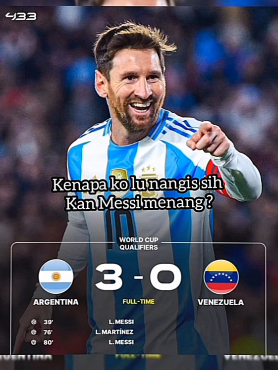 sedih banget , sekarang timnas Argentina tanpa Messi , meski gue bukan penggemar Messi tapi gua tetep sedih karena Messi sudah pensiun ditumbas Argentina 💔😭🥹❤️‍🩹 #lionelmessi #messifans #argentina #xybca #creatorsearchinsights 