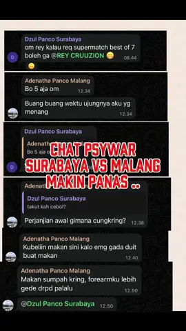 Wadidaw waw waw ..  Supermatch antara Surabaya vs Malang makin memanas !!  @DzulfikarOfficial  vs @Adenatha  Sampai bawa bawa fisik dan mau Fight segala 😔 … Parah sih ini ,  Yuk tulis prediksi kalian , kira kira siapa yg menang ? .. tulis kota mana yg menang , skornya berapa dan siapa saja pemenangnya ,  Contoh Prediksi : menang surabaya , skor 2 - 1 , surabaya : Dzulfikar , willy , malang : Rozy .. Bagi 2 orang pemenang yg jawabannya benar dan beruntung kita Berikan T shirt dari Cruuzion Fitness Club , #pancojatim #pancosurabaya #pancoindonesia #pancomalang #armwrestlingindonesia 
