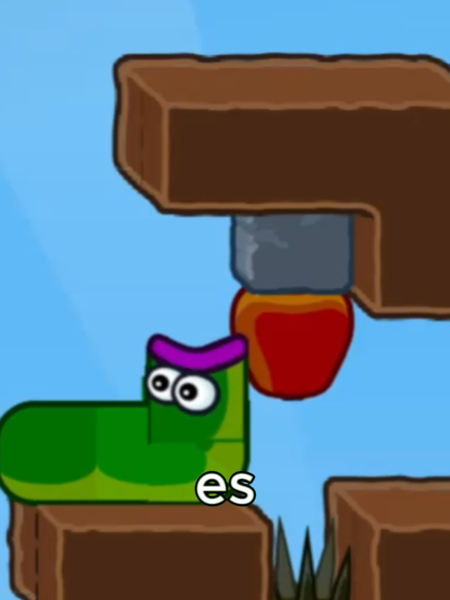 De nuevo el gusano y la manzana xd #gameplay #puzzle