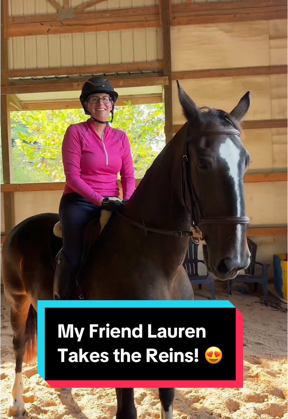 This is Lauren’s 4th ride on Missy after taking a year long break from riding! 😱 Can you show them some love in the comments because she and Missy are AMAZING together! 🥹 #equestrian #horsetok #horsetoker #equestrianstyle #horsegirlvibes #equestrianlife #dressage #showjumping #eventing #hunterjumper #equitation #horsemanship #missythehorse #moosellama #fyp #foryou #dutchharnesshorse #standardbred #saddlebred 