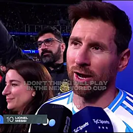 Messi just said he won’t play next World Cup💔🐐🇦🇷 | #messigoaltoday #argentinavsvenezuela #lastmatch #edit #fyp