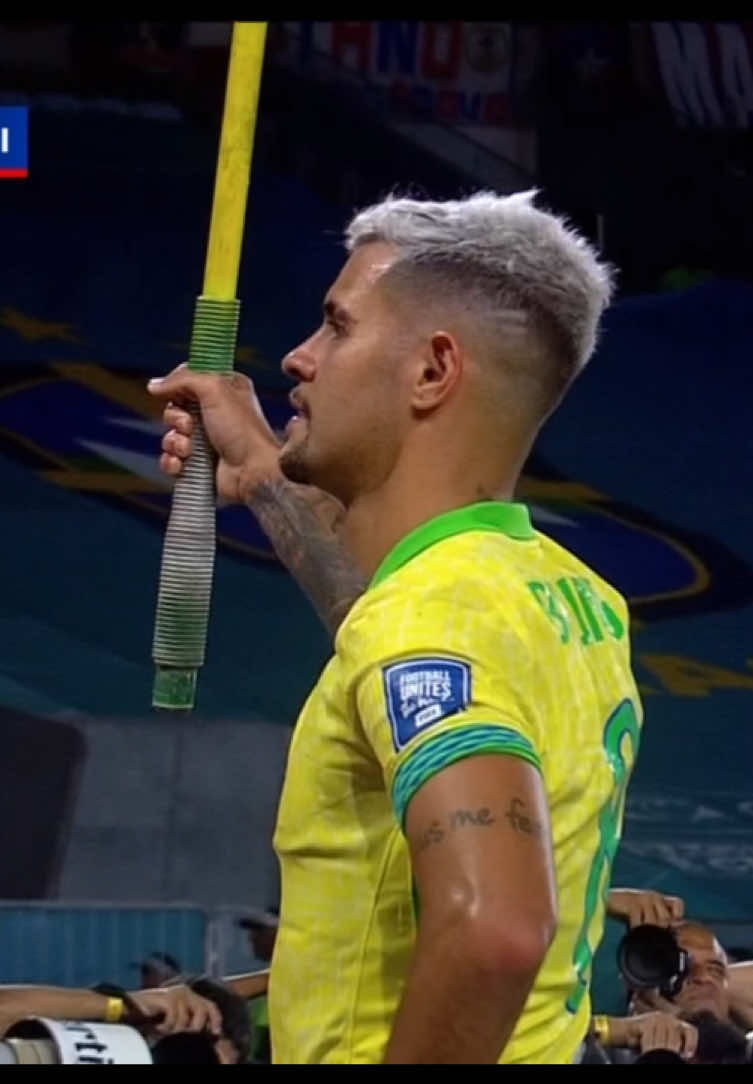 Gol Bruno Guimarães- Brasil 3 x 0 Chile #gol #brasil #eliminatorias2026 #futebolbrasileiro #fyp 