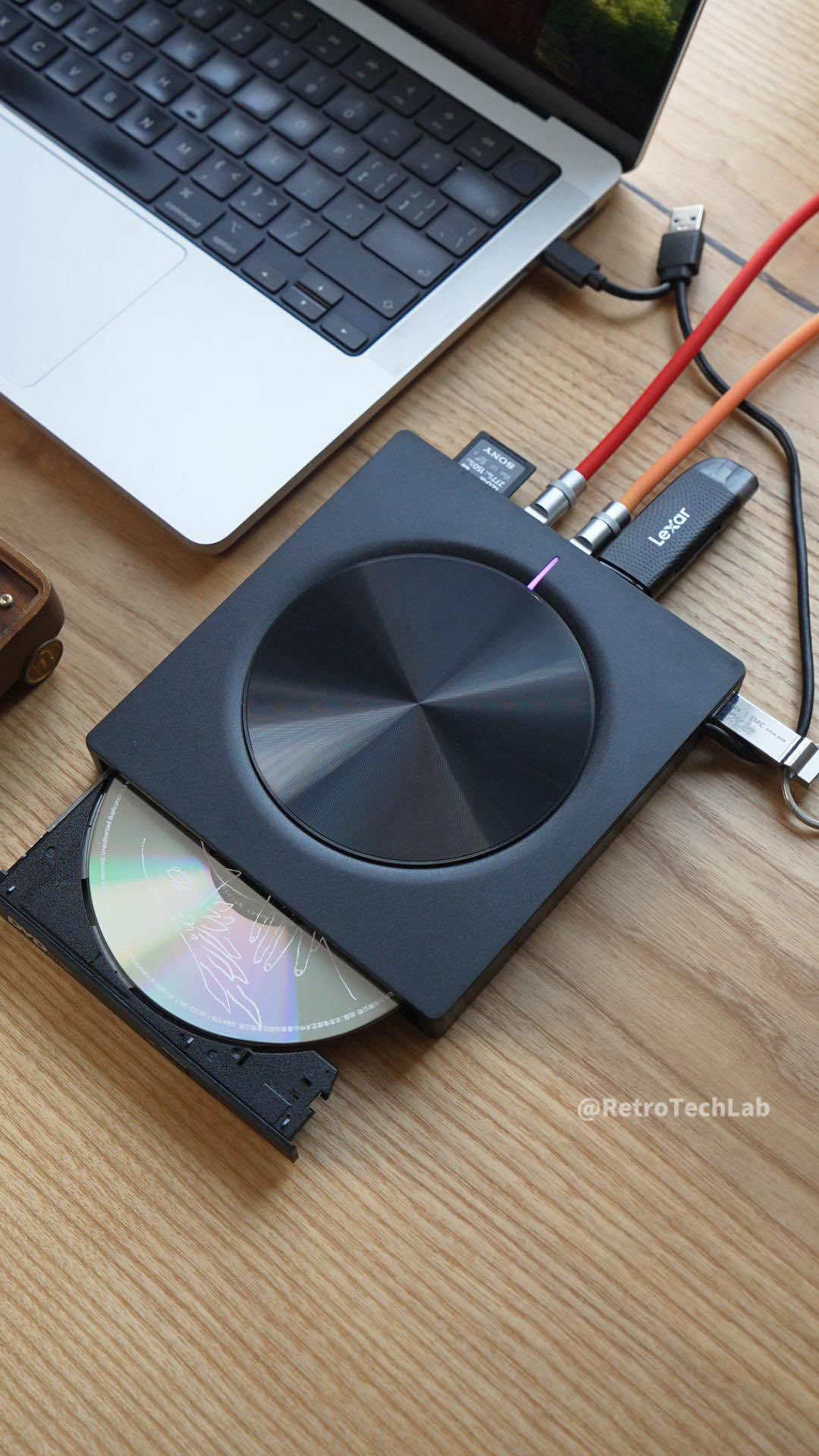 Not just a DVD drive — it’s a docking station with extra ports, storage, and serious convenience. Perfect for work or play. #desksetup #gadgetgoals #techgadgets 