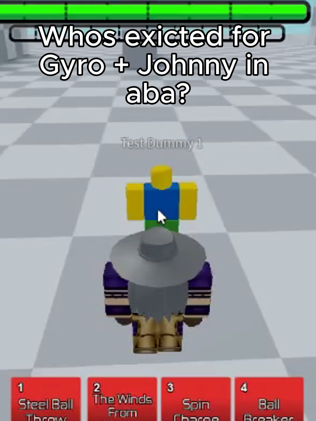 ABA Gyro + Johnny Joestar Leaks!!!!!!!! #animebattlearena #aba #roblox #gyrozeppeli #jojosbizarreadventure
